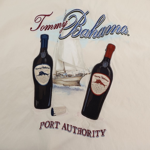 Tommy Bahama Other - Tommy Bahama Embroidered XXL Silk Rayon Port Authority Camp Shirt Mens